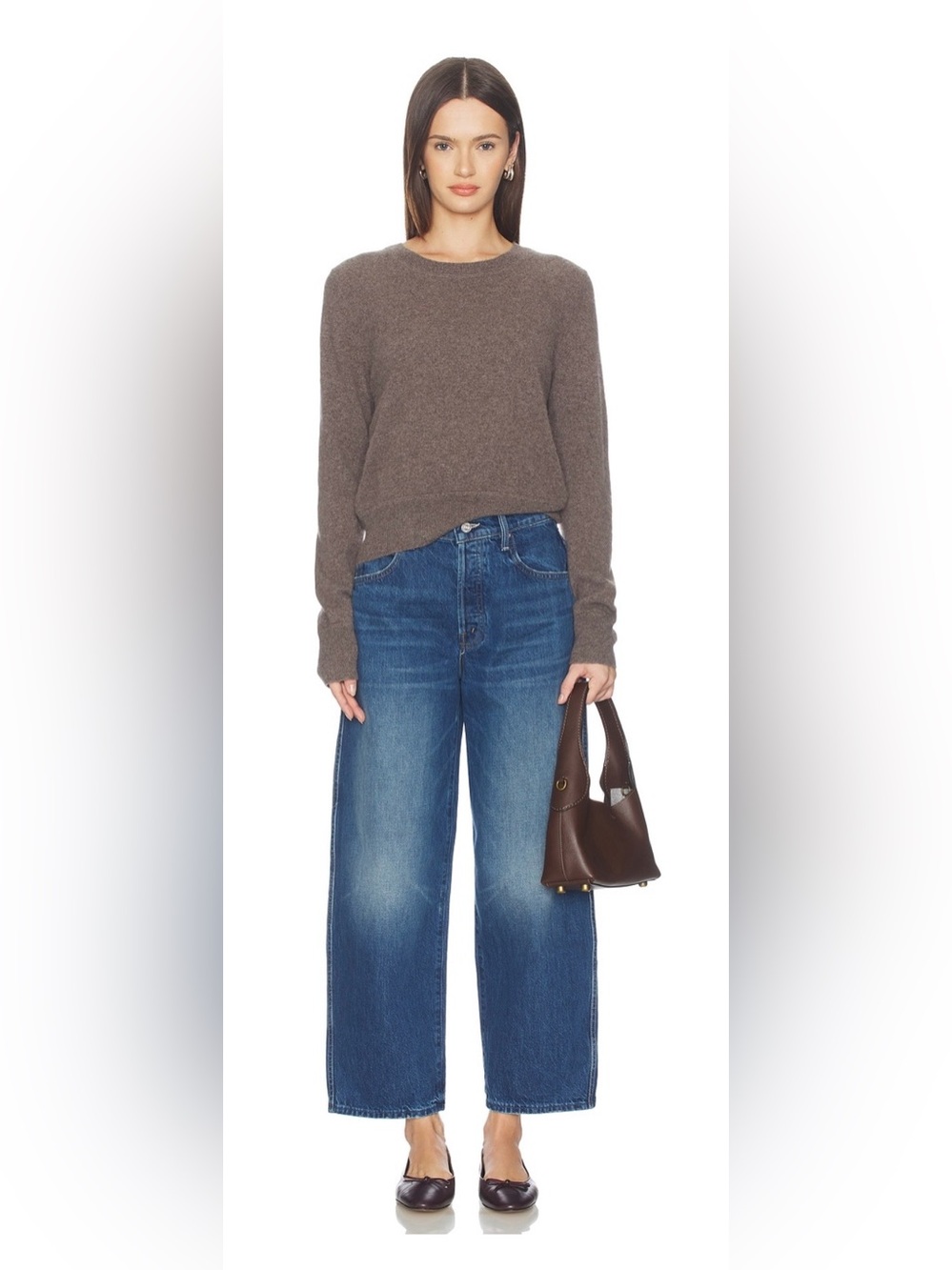 😍 NWOT- MOTHER The Delinquent Button Ankle Jeans Run With It Wash Size 24